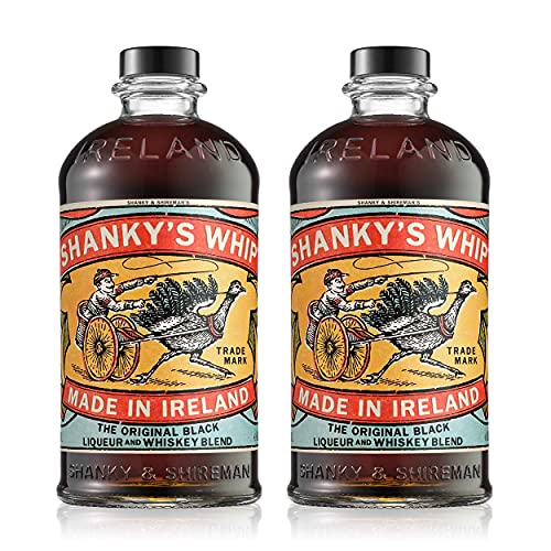 Shanky's Whip Original Black Irish Whiskey Liqueur 2x 0,7l Flaschen Whiskey-Likör mit einer ordentlichen Portion Vanille und Karamell von SHANKY'S WHIP