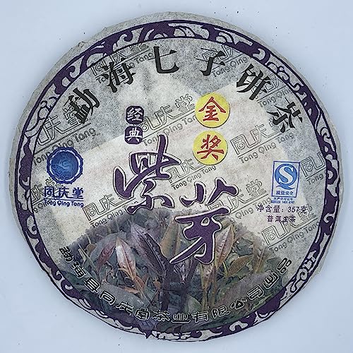 Pu-erh tea,2008,Tong Qing Tong,金獎紫芽 Gold Award Purple Bud,357g,Raw von SHENG JIA YUAN