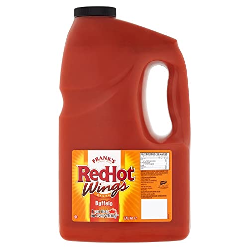 Frank´s RedHot Buffalo Wings Sauce Scharfe Pfeffersoße mit Cayenne Pfefferschoten 3,78l Kanister – importiert von Shestore24 von SHESTORE24