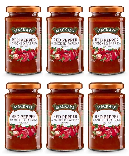 Red Pepper & Smoked Paprika Chutney 6x 205g – importiert von Shestore24 von SHESTORE24