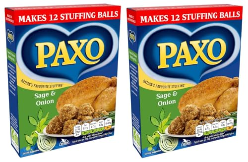 Paxo Sage & Onion Stuffing Mix Salbei-Zwiebel Fertigmischung für Knödel 2x 170g – importiert von Shestore24 von SHESTORE24