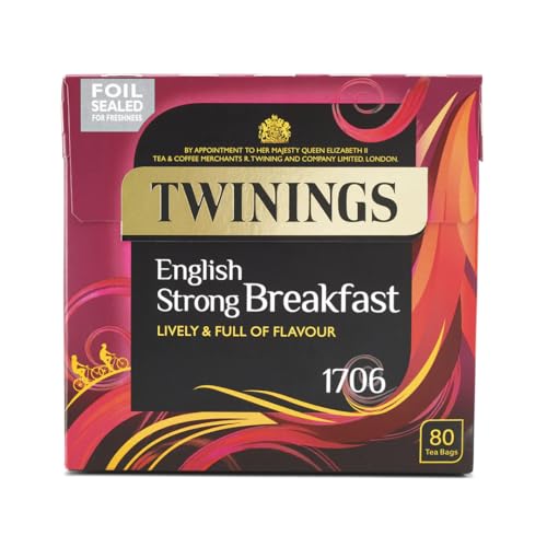 Strong English Breakfast Tea Englischer Tee 80 Beutel – importiert von Shestore24 von SHESTORE24