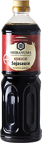 Shibanuma Koikuchi Shoyu Soße – Dunkle Sojasoße aus Japan – 1 x 1 l von SHIBANUMA