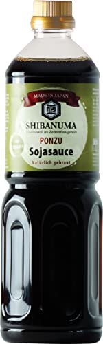 Shibanuma Ponzu Soße – Sojasoße mit Yuzu aus Japan – Weniger salzig – 1 x 1 l Shibanuma Ponzu Soße – Sojasoße mit Yuzu aus Japan – Weniger salzig – 1 x 1 l von SHIBANUMA