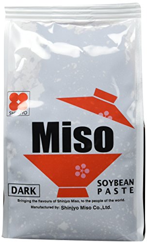 Shinjyo Miso – dunkle Miso-Suppenpaste aus Japan – Ideal zum Kochen von Misosuppe oder zum Würzen von Marinaden und Glasuren für Fleischgerichte – 1 x 500 g von Shinjyo Miso