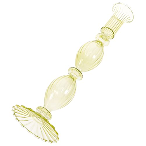 1 Stücke Kegelkerzenhalter Glas Kerzenständer Hochzeit Mittelstücke Votivkerzenhalter for Hochzeit Party Abendessen(As Shown) von SHOUKAII