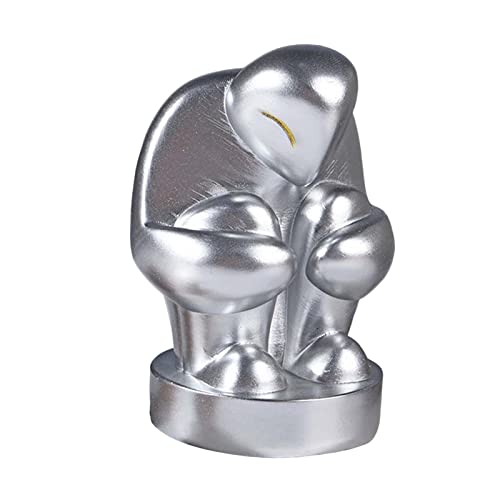 SHOUKAII Abstrakte Denker-Statue, stille Denker-Skulptur, modernes Wohnzimmer, Büro, Heimdekoration, Kunstliebhaber, Geschenk for Sammeln(Argent) von SHOUKAII