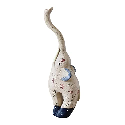 SHOUKAII Elefanten-Hirsch-Statue, Kunstharz, Tierskulpturen, Büro, Wohnung, Wohnheim, Zuhause, Pastorale Dekorationen, Einweihungsgeschenk(Elephant) von SHOUKAII