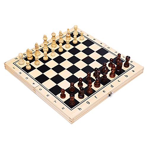 Hochwertiges 16-Zoll-Schachspiel, hölzernes, magnetisches, großes, tragbares Schach-Waffenkammer-Klappbrett, for Kinder, Anfänger, Schüler und Erwachsene(12 inchs) von SHOUKAII