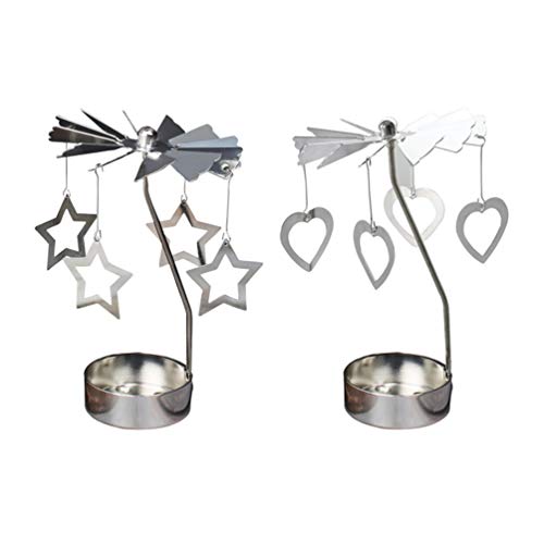 Hochzeit Dekor rotierende Kerzenhalter 2 Stück Herzen Sterne Metall Kerzenhalter for Valentinstag Home Desktop Dekoration Kerzenständer Kerzenständer Tasse Teelicht Kamin Dekor Hochzeit Dekor rotierende Kerzenhalter 2 Stück Herzen Sterne Metall Kerzenhalter for Valentinstag Home Desktop Dekoration Kerzenständer Kerzenständer Tasse Teelicht Kamin Dekor von SHOUKAII