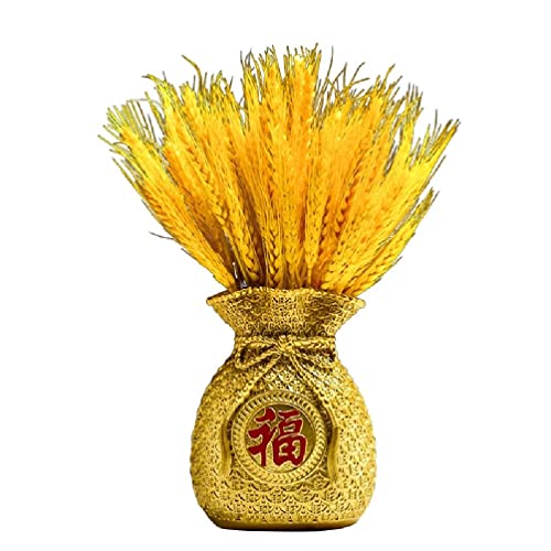 Hübsche geldbörsenförmige Vase mit Goldmünzen, Geld sparen, dekorieren Sie Ihr Zuhause, Esstisch, Tafelaufsatz for Jungen, Mädchen, Erwachsene, Küche(Color:Golden Vase Set) von SHOUKAII