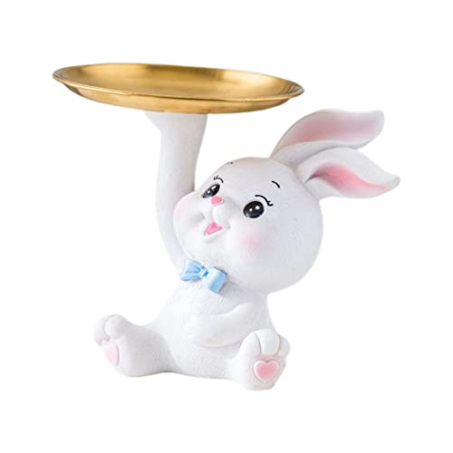 SHOUKAII Kaninchen-Ablageschale, Statue, Schmuckstück-Tablett, Schreibtisch-Organizer, Café, Wohnzimmer, Schrank, Eingang, Desktop-Dekoration SHOUKAII Kaninchen-Ablageschale, Statue, Schmuckstück-Tablett, Schreibtisch-Organizer, Café, Wohnzimmer, Schrank, Eingang, Desktop-Dekoration von SHOUKAII