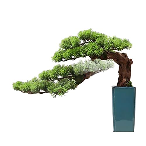 Künstlicher Bonsai-Baum, künstlicher Bonsai-Baum, Keramik-Blumentopf, künstliche Pflanze, for den Innenbereich, Zuhause, Büro, Desktop-Dekoration, Ornament, gefälschte Topfpflanze(C-39 * 32cm) von SHOUKAII