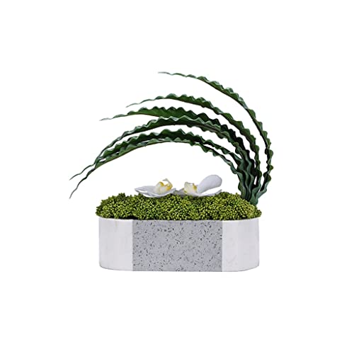 Künstlicher Bonsai-Baum, moderner, kreativer Schmetterling, Orchidee, Blumenkunst, grüne Pflanze, Veranda, Couchtisch, Dekoration, gefälschte Topfpflanze(S-20 * 8 * 24cm) von SHOUKAII