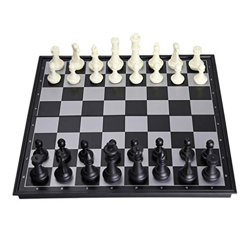 Magnetisches Reiseschachspiel mit klappbarem Schachbrett, tragbares klappbares Schachbrett aus Kunststoff, Reiseschachbrettspielsets, Schachregeln for Anfänger, Kinder- und Erwachsenenschach (Farbe: A Magnetisches Reiseschachspiel mit klappbarem Schachbrett, tragbares klappbares Schachbrett aus Kunststoff, Reiseschachbrettspielsets, Schachregeln for Anfänger, Kinder- und Erwachsenenschach (Farbe: A von SHOUKAII