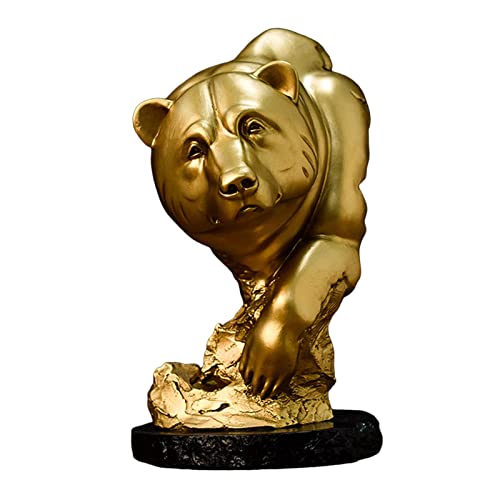 SHOUKAII Nordic Bär Statue Kreative Handwerk Tier Skulptur Schreibtisch Bücherregal Party Dekoration Hochzeiten Einweihungsgeschenk von SHOUKAII