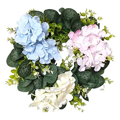 SHOUKAII 18-Zoll-Herbst-Haustür-Kranz, Blüten-Cluster-Blumen-Bauernhaus-Girlanden for Festival, Feier, Haustür, Wand, N(F) von SHOUKAII