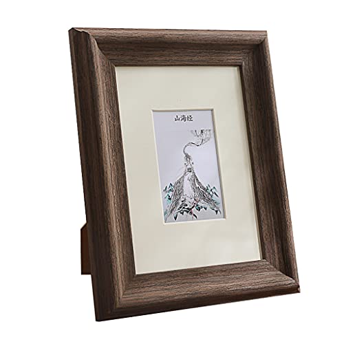 SHOUKAII Tisch-Display-Fotorahmen, Wandmontage-Bilderrahmen, Bilderrahmen, Massivholz-Tisch-Display-Bilder, Fotorahmen for Zuhause, Büro, Galerie, Wohnzimmer, Schlafzimmer, Dekor (C(10 Inch,A) von SHOUKAII