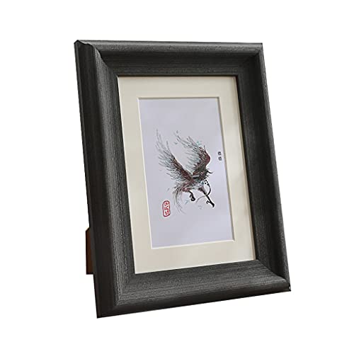 SHOUKAII Tisch-Display-Fotorahmen, Wandmontage-Bilderrahmen, Bilderrahmen, Massivholz-Tisch-Display-Bilder, Fotorahmen for Zuhause, Büro, Galerie, Wohnzimmer, Schlafzimmer, Dekor (C(7inch,A) von SHOUKAII