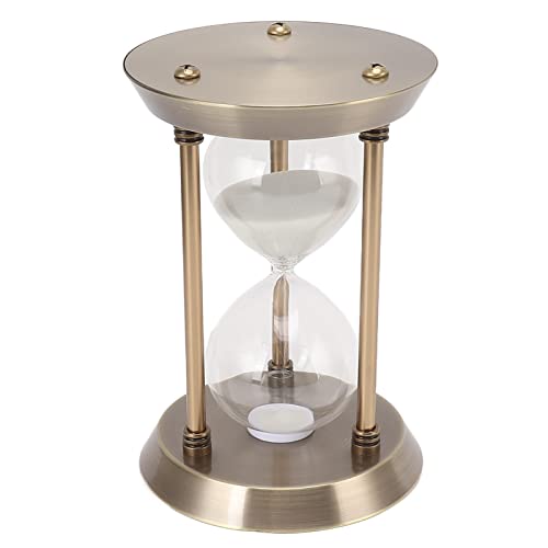 SHOUKAII Sanduhr-Timer, dekorativer hochglänzender Sanduhr-Timer, elegant poliert for Büro-Sanduhr(Bronze,M 30min) von SHOUKAII