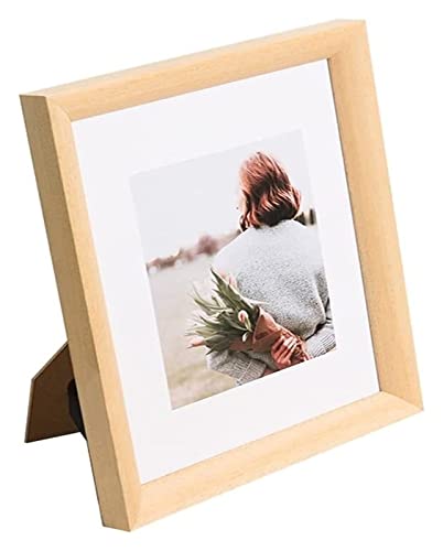 Tisch-Display-Fotorahmen, Wandmontage-Bilderrahmen, Bilderrahmen, Holz-Fotorahmen, fertig for Aufstellen, Tischrahmen for Wohnzimmer, Büro, Schlafzimmer, Fotorahmen (Farbe(Beige,8 inch) von SHOUKAII