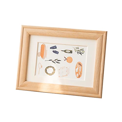 Tisch-Display-Fotorahmen, Wandmontage-Bilderrahmen, Bilderrahmen, Tisch-Display-Fotorahmen aus massivem Holz, Ornament for Wohnzimmer, Schlafzimmer, Heimdekoration, Bilderrahmen (Co(10 Inch,B) von SHOUKAII