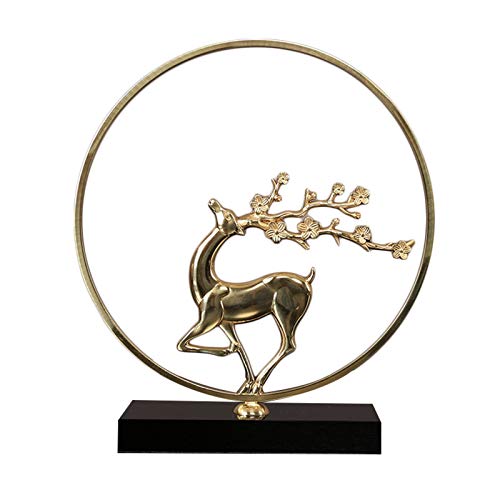 WEIPING – Skulptur-Akzent, reiner Hirsch-Ornament im neuen chinesischen Stil, hochwertige Wohnzimmer-Hirschstatue, TV-Schrank, Eingang, moderne, leichte Luxusdekorationen, Feng-Shui-Statue, Tischstatu WEIPING – Skulptur-Akzent, reiner Hirsch-Ornament im neuen chinesischen Stil, hochwertige Wohnzimmer-Hirschstatue, TV-Schrank, Eingang, moderne, leichte Luxusdekorationen, Feng-Shui-Statue, Tischstatu von SHOUKAII