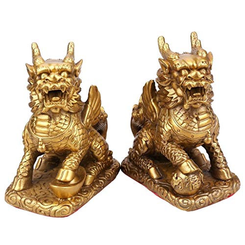 Weiping – Feng Shui Statue, chinesische Fengshui Chi Lin/Qi Lin Statue/Reichtum Chi Lin Figur, Heimdekoration, Heimdekoration, Kunsthandwerk und Geschenke, Segensgeschenk Weiping – Feng Shui Statue, chinesische Fengshui Chi Lin/Qi Lin Statue/Reichtum Chi Lin Figur, Heimdekoration, Heimdekoration, Kunsthandwerk und Geschenke, Segensgeschenk von SHOUKAII