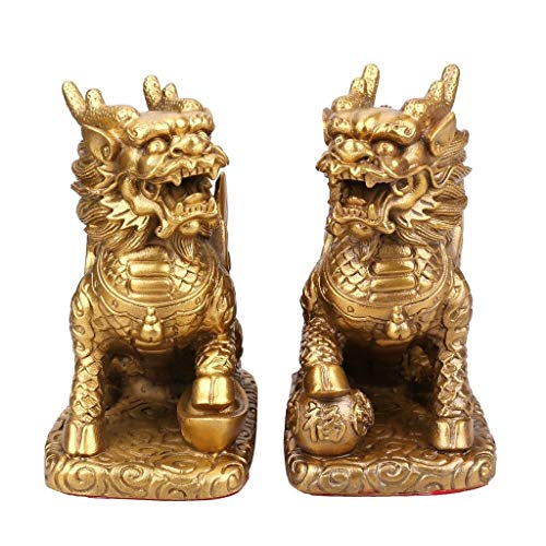 Weiping – Feng Shui Statue, chinesische Fengshui Chi Lin/Qi Lin Statue/Reichtum Chi Lin Figur, Heimdekoration, Heimdekoration, Kunsthandwerk und Geschenke, Segensgeschenk Weiping – Feng Shui Statue, chinesische Fengshui Chi Lin/Qi Lin Statue/Reichtum Chi Lin Figur, Heimdekoration, Heimdekoration, Kunsthandwerk und Geschenke, Segensgeschenk von SHOUKAII