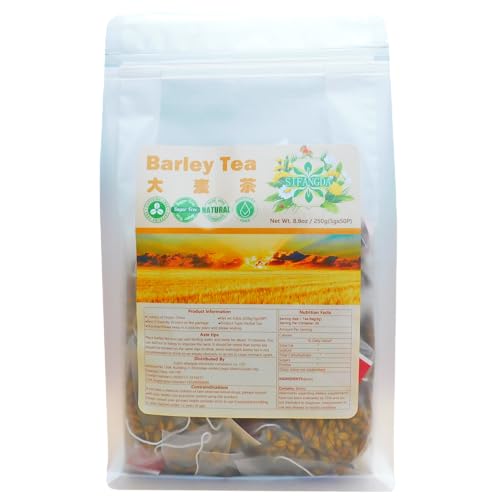 SIFANGDA Gersten Tee 大麦茶 8.8oz(250g,5gx50P) Barley Tea Natürlicher Chinesischer Kräuter Tee von SIFANGDA