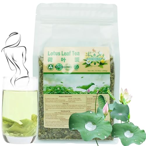 SIFANGDA Lotus Blatt Tee 荷叶茶 10.58oz(300g) Heye Pure Natural Dried Herbs Substitute Tea Health Tea Kräutertee von SIFANGDA