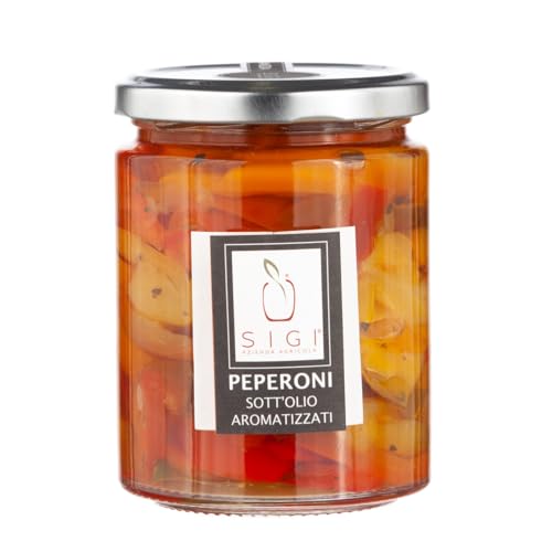 SIGI Azienda Agricola Aromatisierte Paprikaschoten in Öl | ohne Farbstoffe, Konservierungsstoffe, chemische Zusätze, 100 % handgefertigt und natürlich, handgefertigt, hergestellt in Italien, Dose 270 SIGI Azienda Agricola Aromatisierte Paprikaschoten in Öl | ohne Farbstoffe, Konservierungsstoffe, chemische Zusätze, 100 % handgefertigt und natürlich, handgefertigt, hergestellt in Italien, Dose 270 von SIGI Azienda Agricola