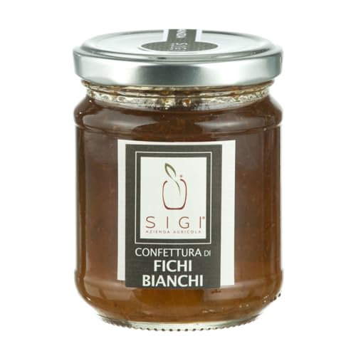 SIGI Azienda Agricola Marmelade aus weißen FICHI | ohne Farbstoffe, Konservierungsstoffe, Zusatzstoffe, 100% handgefertigt und natürlich, handgefertigt, hergestellt in Italien, Dose 110 g. von SIGI Azienda Agricola