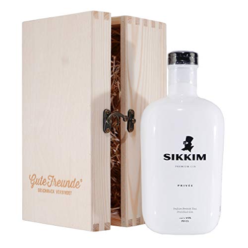 Sikkim Privée London Dry Gin mit Geschenk-Holzkiste von SIKKIM