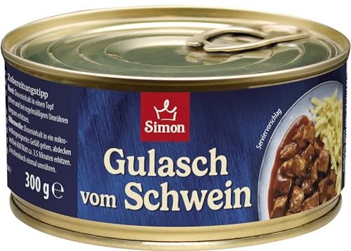 Werner Simon Gulasch vom Schwein in der Konservendose, 300 g Werner Simon Gulasch vom Schwein in der Konservendose, 300 g von SIMON