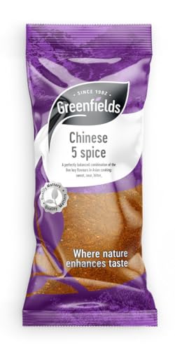 Greenfields Chinese 5 Spice 75g, Natural Spice Blend, Ideal for Stir Fry and Spice Rubs Greenfields Chinese 5 Spice 75g, Natural Spice Blend, Ideal for Stir Fry and Spice Rubs von · SINCE 1982 . GREENFIELDS