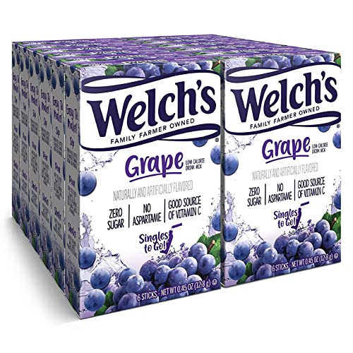 Welch's Singles To Go Juice, Grape, 0.45 Ounce (Pack of 12) von SINGLES TO GO!
