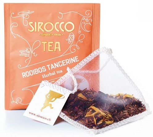 Sirocco Tee - Rooibos Tangerine Bio-Rotbusch-Tee mit Tangerine - 100 Teebeutel (BULK-HOTEL-PAKET) von SIROCCO TEE