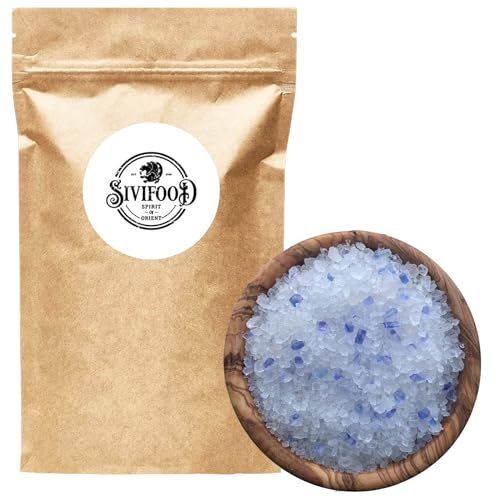 SIVIFOOD grobes Blausalz 600g - blaues Kristallsalz grob saphierblaues Gourmet Salz als Geschenk Speisesalz grobkörnig für Salzmühle zum verschenken Natur Gewürzsalz für Steak Fleisch und Fisch SIVIFOOD grobes Blausalz 600g - blaues Kristallsalz grob saphierblaues Gourmet Salz als Geschenk Speisesalz grobkörnig für Salzmühle zum verschenken Natur Gewürzsalz für Steak Fleisch und Fisch von SIVIFOOD SPIRIT - Of - ORIENT