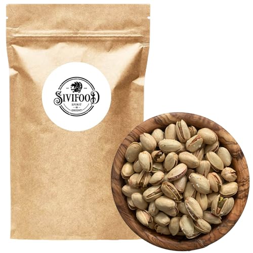 SIVIFOOD Pistazien geröstet & gesalzen mit Zitrone & Meersalz verfeinert 500g - lecker knackig geröstete Pistazien mit fruchtigem Zitronenaroma & hochwertigem Kristallsalz roasted salted pistachios von SIVIFOOD SPIRIT - Of - ORIENT