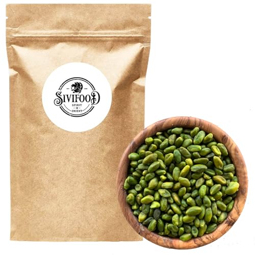 SIVIFOOD enthäutete Pistazienkerne blanchiert im 1kg Vorteilspack - geschälte grüne Pistazien naturbelassen, ungesalzen und frei von Zusatzstoffen SIVIFOOD enthäutete Pistazienkerne blanchiert im 1kg Vorteilspack - geschälte grüne Pistazien naturbelassen, ungesalzen und frei von Zusatzstoffen von SIVIFOOD SPIRIT - Of - ORIENT
