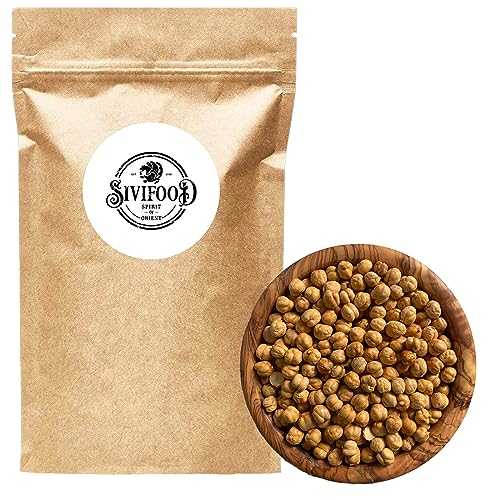 SIVIFOOD geröstete Kichererbsen 450g - ganze Kichererbsen natürlich geröstet ungesalzen geschält ohne Zusatzstoffe Snack Hülsenfrüchte ganz ohne Salz Leblebi ezmesi roasted chickpeas SIVIFOOD geröstete Kichererbsen 450g - ganze Kichererbsen natürlich geröstet ungesalzen geschält ohne Zusatzstoffe Snack Hülsenfrüchte ganz ohne Salz Leblebi ezmesi roasted chickpeas von SIVIFOOD SPIRIT - Of - ORIENT