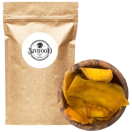 SIVIFOOD getrocknete Mango 1kg - Mangostreifen getrocknet exotische Trockenfrüchte ungeschwefelt ohne Zuckerzusatz naturbelassen natürlich vegan vitaminreich dried Mango Fruit Vitamin Snack 1000g SIVIFOOD getrocknete Mango 1kg - Mangostreifen getrocknet exotische Trockenfrüchte ungeschwefelt ohne Zuckerzusatz naturbelassen natürlich vegan vitaminreich dried Mango Fruit Vitamin Snack 1000g von SIVIFOOD SPIRIT - Of - ORIENT