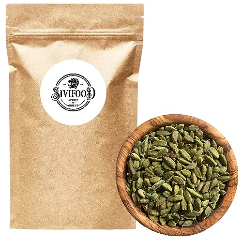 SIVIFOOD grüner Kardamom naturreine Kardamomkapseln aus frischer Ernte im 1kg Vorteilspack - ganze Kardamomsamen Cardamom grün aromatisch unbehandelt naturbelassen & handverlesen in Premiumqualität SIVIFOOD grüner Kardamom naturreine Kardamomkapseln aus frischer Ernte im 1kg Vorteilspack - ganze Kardamomsamen Cardamom grün aromatisch unbehandelt naturbelassen & handverlesen in Premiumqualität von SIVIFOOD SPIRIT - Of - ORIENT