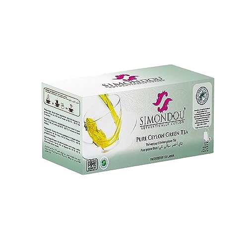 Simondou Premium Grüntee aus Ceylon - Erfrischend, leicht und grasig - Dose mit 25x2g Teebeuteln Simondou Premium Grüntee aus Ceylon - Erfrischend, leicht und grasig - Dose mit 25x2g Teebeuteln von SImondou