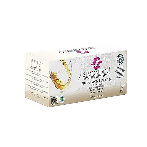Simondou Premium Schwarztee aus Ceylon - Robust, reich und würzig - Dose mit 25x2g Teebeuteln Simondou Premium Schwarztee aus Ceylon - Robust, reich und würzig - Dose mit 25x2g Teebeuteln von SImondou