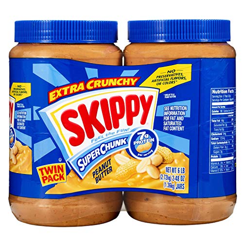 Skippy Extra Crunchy Peanut Butter Super Chunk Twin Pack Two 48 Ounce Jars by Skippy Skippy Extra Crunchy Peanut Butter Super Chunk Twin Pack Two 48 Ounce Jars by Skippy von SKIPPY