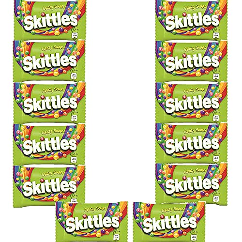 12 Packungen Original Skittles Crazy Sours (45 g) von SKITTLES CRAZY SOURS