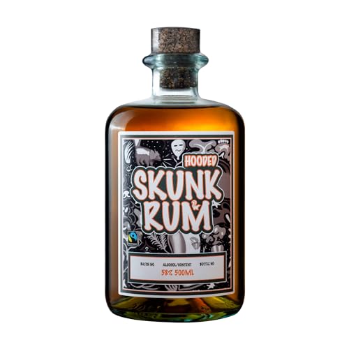 HOODED Skunk Rum - Ltd. Edt. | Bewusster im Fass gereifter Rum | Perfekt für Cocktails | Noten von braunem Zucker, tropischen Früchten, Eiche, Kokosnuss, Marzipan | 500 ml – 61,2% ABV HOODED Skunk Rum - Ltd. Edt. | Bewusster im Fass gereifter Rum | Perfekt für Cocktails | Noten von braunem Zucker, tropischen Früchten, Eiche, Kokosnuss, Marzipan | 500 ml – 61,2% ABV von SKUNK RUM
