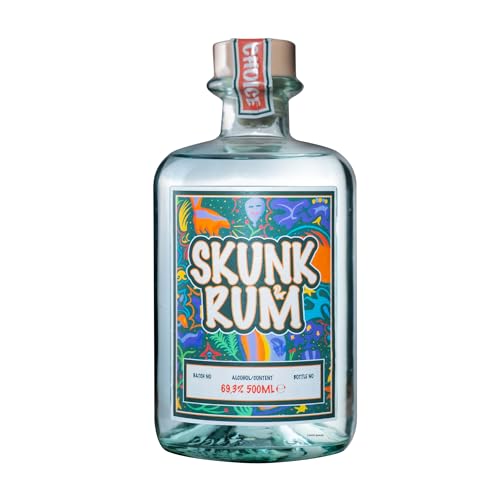 SKUNK Rum | Bewusster weißer Rum | Perfekt für Cocktails, Mojito, Daiquiri | 500ML - 69.3% ABV SKUNK Rum | Bewusster weißer Rum | Perfekt für Cocktails, Mojito, Daiquiri | 500ML - 69.3% ABV von SKUNK RUM